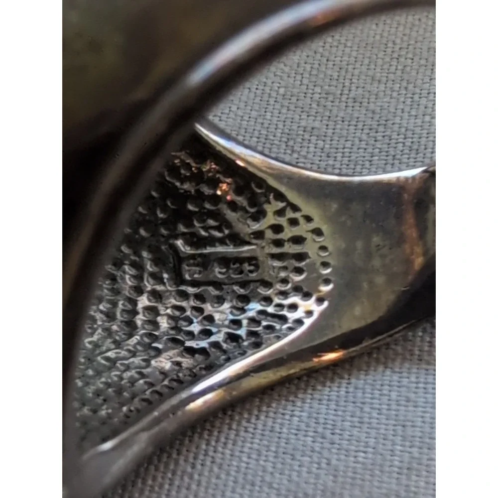 Vintage‎ Sterling Silver 925 Quartz Ring Size 8
